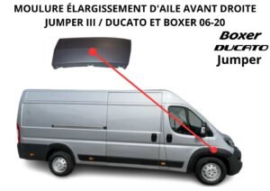 Moulure passage de roue Ducato avant droit FAST FT90868