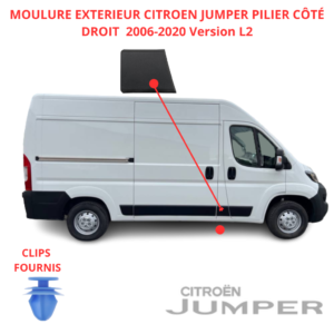 moulure bouchon montant droite boxer jumper ducato 2006-2020