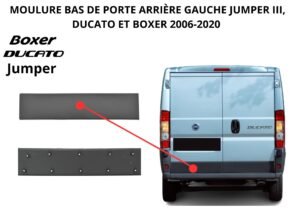 Moulure porte arrière Fiat Ducato gauche FAST FT90877