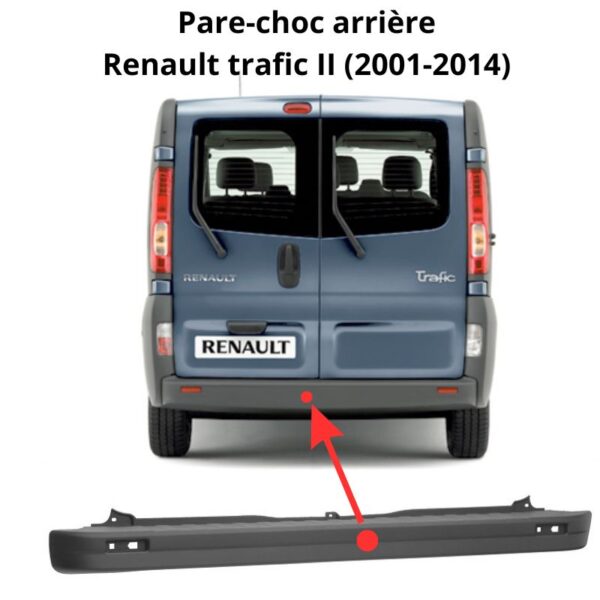 pare-choc arriere Renault Trafic 2