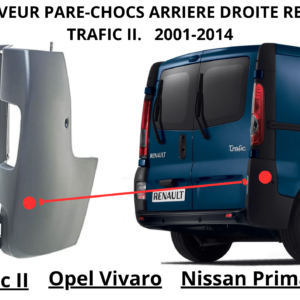 enjoliveur pare choc arriere droite trafic 2