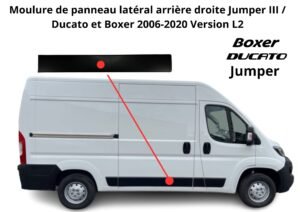Emplacement moulure porte coulissante droite FT90748