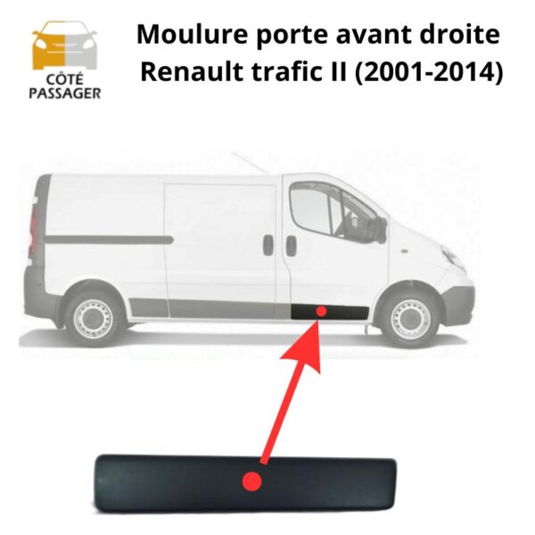 moulure porte avant droite trafic 2