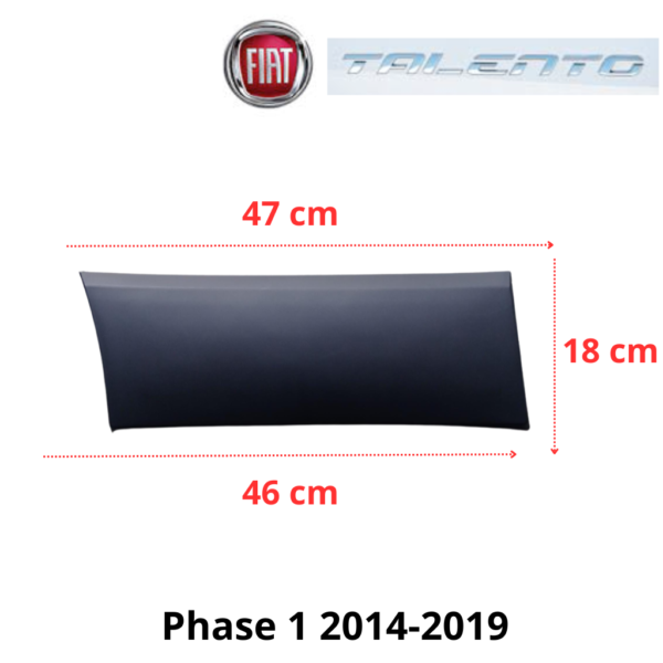 Moulure aile arrière droite pour Fiat Talento L2 phase 1 2014-2019