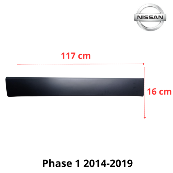 MOULURE BAGUETTE CENTRALE PORTE LATERALE GAUCHE NISSAN NV300 2014-2019 NOIRE NEUVE