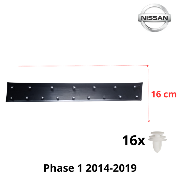 MOULURE BAGUETTE CENTRALE PORTE LATERALE GAUCHE NISSAN NV300 2014-2019 NOIRE NEUVE