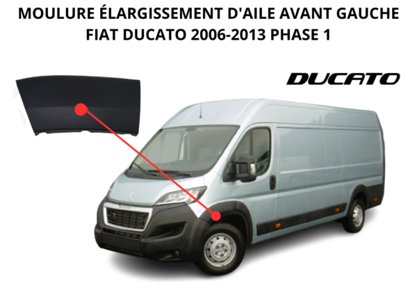 Elargisseur aile avant gauche Ducato 06-13