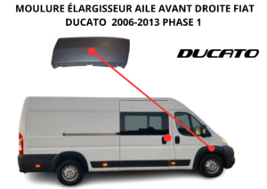 Moulure aile avant droite Fiat Ducato 2006-2013