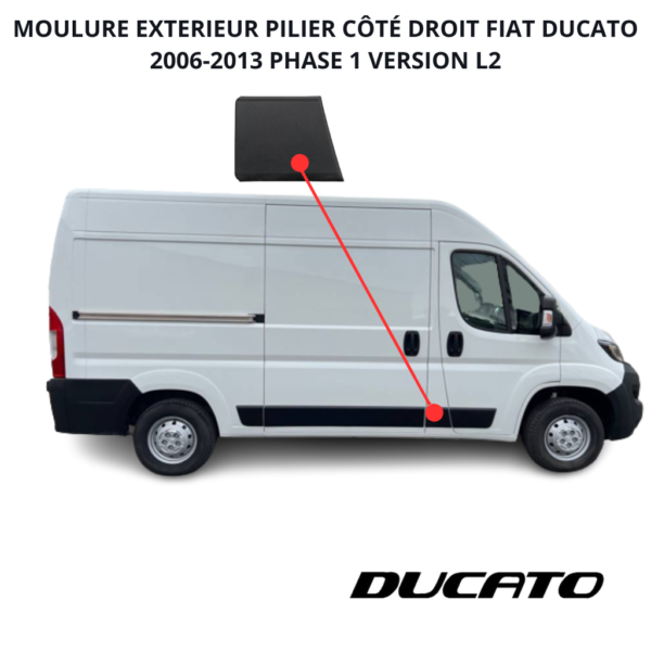 Moulure centrale droite Ducato 06-13