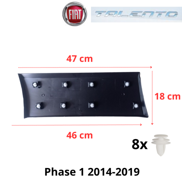 Moulure aile arrière gauche pour Fiat Talento Long phase 1 2014-2019