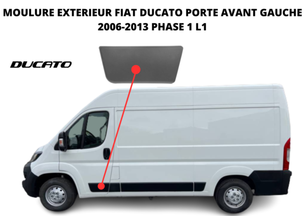 Moulure avant gauche Ducato 06-13