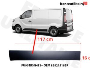 Moulure porte coulissante gauche Renault Trafic