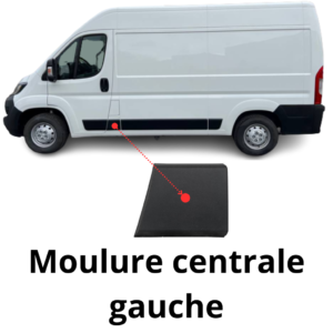 galerie MOULURE BOUCHON MONTANT LATÉRAL CENTRALE GAUCHE Peugeot Boxer 2014-2020 phase 2