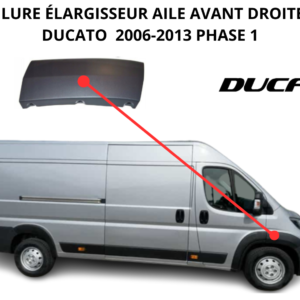 Moulure aile avant droite Ducato 06-13