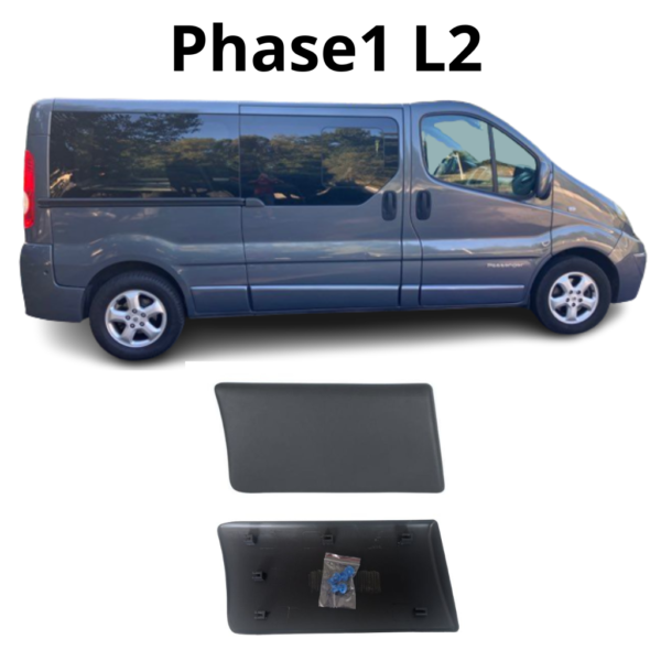 Finition élégante de la moulure Renault Trafic Phase 1 pour la partie arrière 01-06 L2