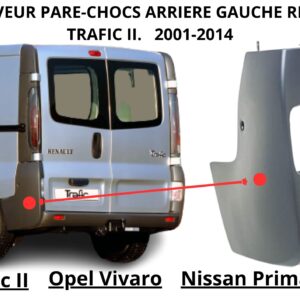 crosse de pare-choc arrière gauche trafic 2