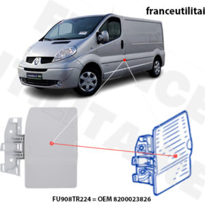 "Trappe Carburant Renault Trafic - Référence OEM 8200030800."