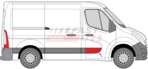 moulure Opel Movano B porte avant droite