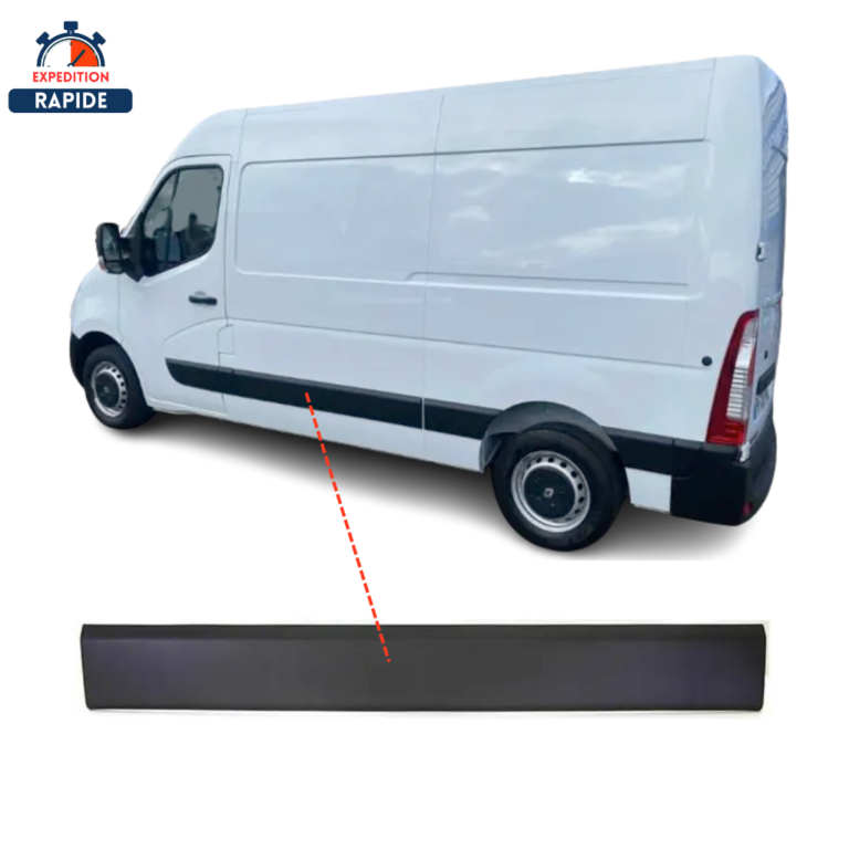 Set Baguettes Porte Droite Renault Master III Opel Movano - Noir ABS - BLIC