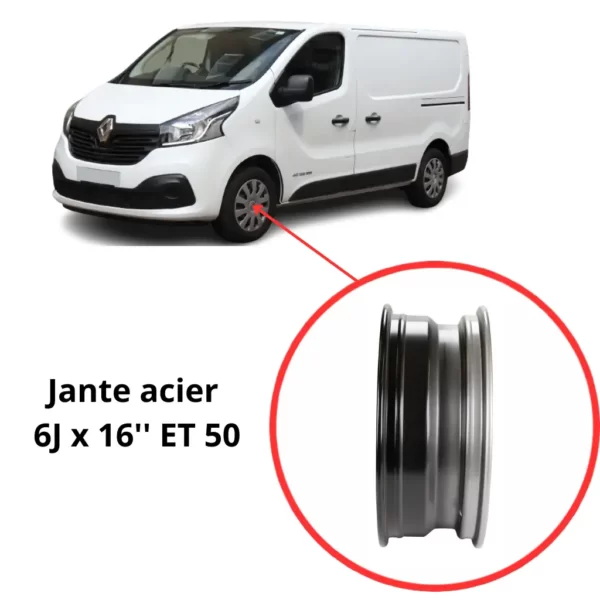 Jantes Tôle Renault Trafic 3 : Conception Supérieure pour Conducteurs Exigeants