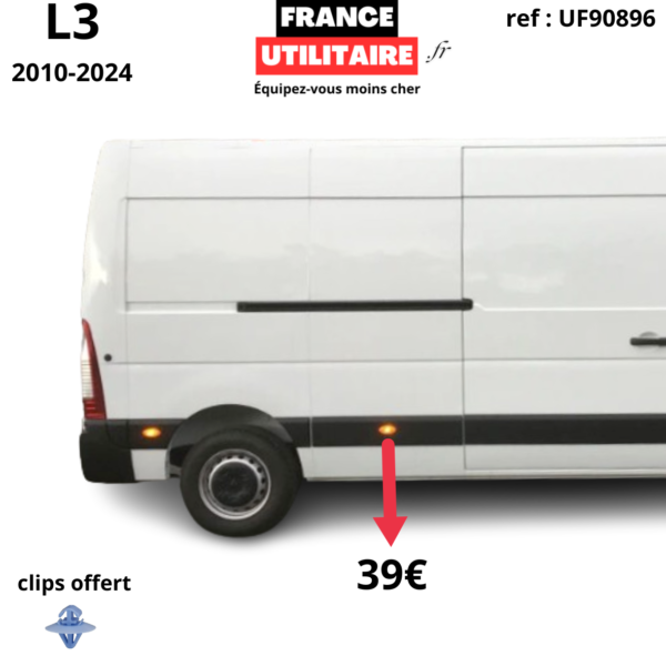 MOULURE MASTER 3 CÔTÉ LONGUE DROIT AVEC REPETITEUR