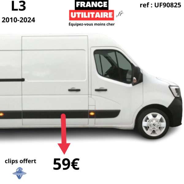 baguette panneau droite compatible avec Renault Master 3