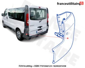 Enjoliveur pare-chocs arrière gauche Trafic 2 FT91490G