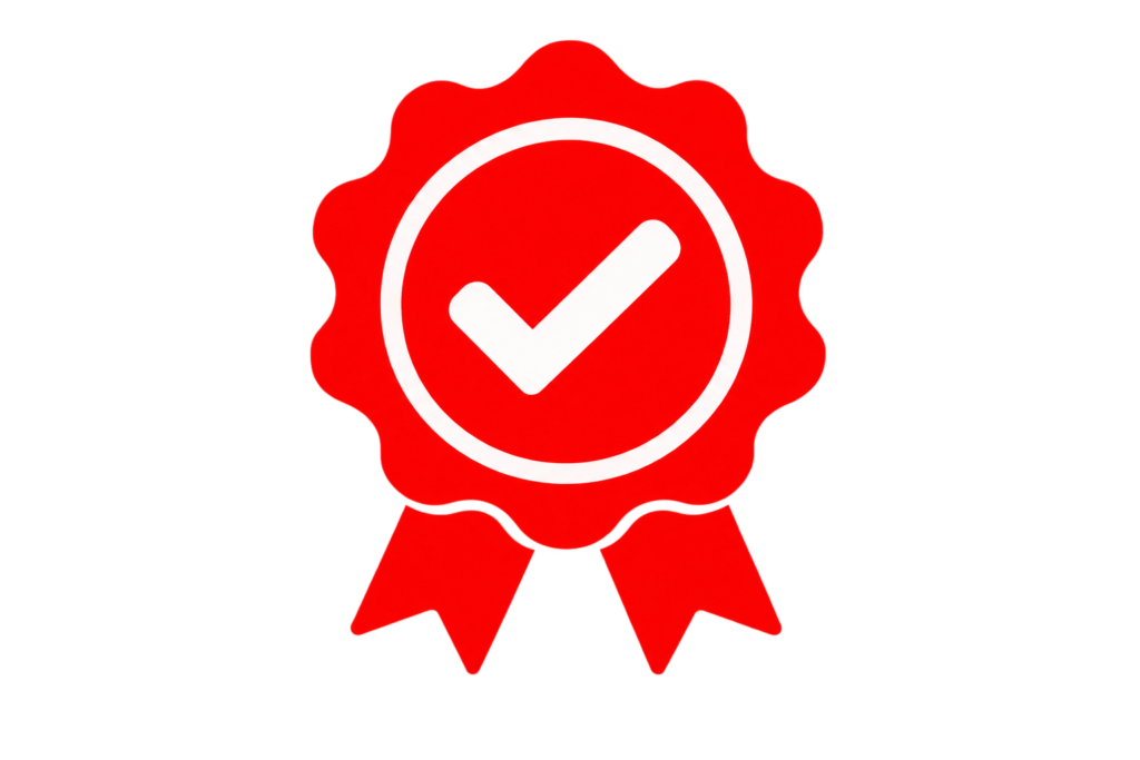 Icône de certification des pièces automobiles