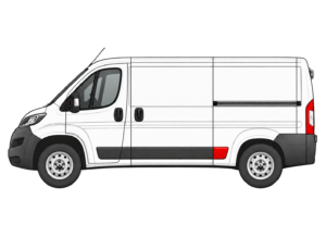 moulure avant roue arrière gauche Peugeot Boxer
