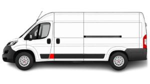 Moulure montant latéral gauche Peugeot Boxer L4