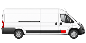 moulure porte avant droite Boxer L4 – localisation sur Peugeot Boxer L4