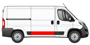 moulure porte coulissante droite Peugeot Boxer