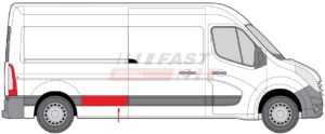 moulure Opel Movano B FAST FT90896