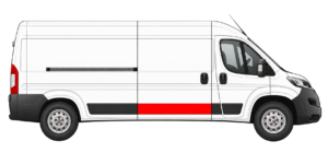 Moulure porte coulissante droite Peugeot Boxer L3
