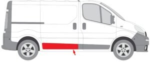 moulure Renault Trafic 2 L1 porte coulissante droite