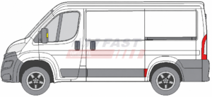 moulure arrière gauche Peugeot Boxer
