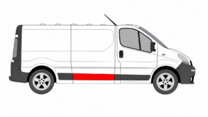 moulure coulissante droite Vivaro A L2 emplacement porte coulissante