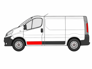 moulure porte gauche Vivaro A L1 emplacement porte avant gauche