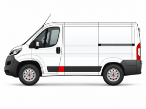 moulure latérale gauche Ducato L1 localisation montant latéral